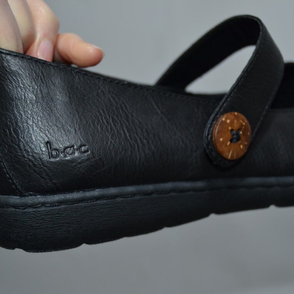 B.O.C Black Leather Women's Shoes 8.5 - Picture 7 of 9